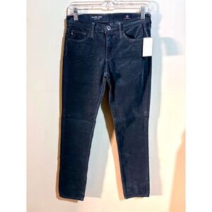 Adriano Goldschmied The Prima Ankle Cigarette Corduroy Jeans Size 26 Green‎ NWT